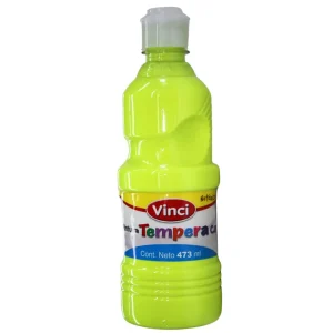 Pintura Tempera VINCI 473 ml Amarillo Fluorencente