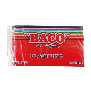 Plastilina 180gr BACO Rojo #54