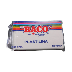 Plastilina 180gr BACO Blanco #60