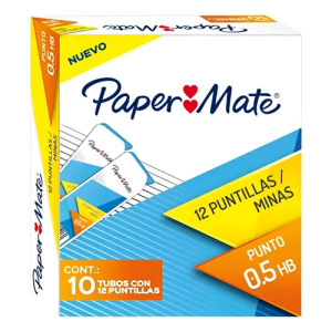 Puntillas 0.5 Papermate Paq C/10 Tubos