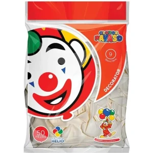 Globo DECORATOR #9 C/50 Blanco Nieve