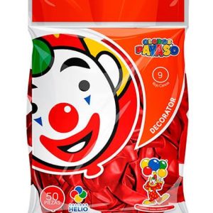 Globo DECORATOR #9 C/50 Rojo Cereza