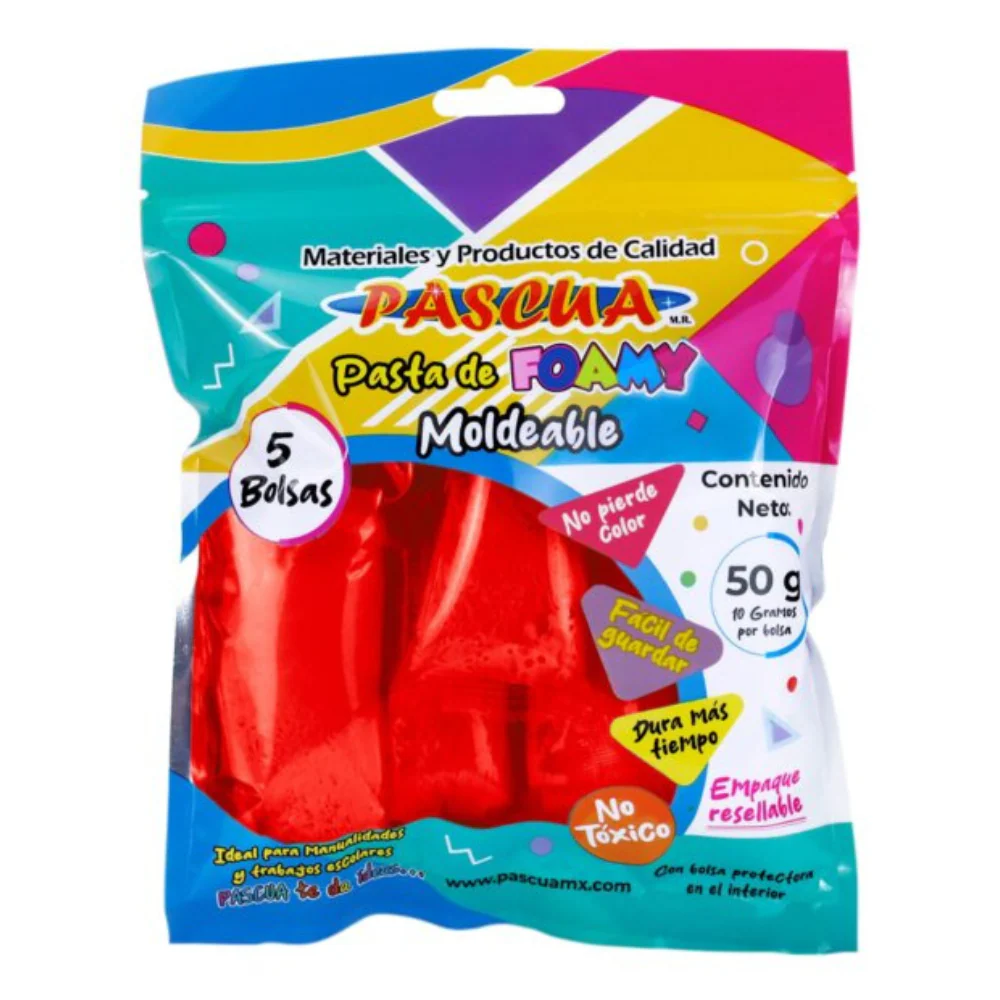 Foamy Moldeable Pascua 50g Rojo
