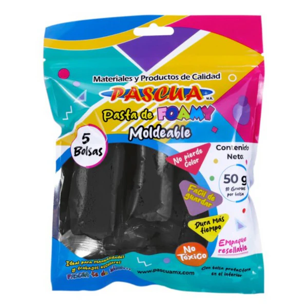 Foamy Moldeable Pascua 50g Negro