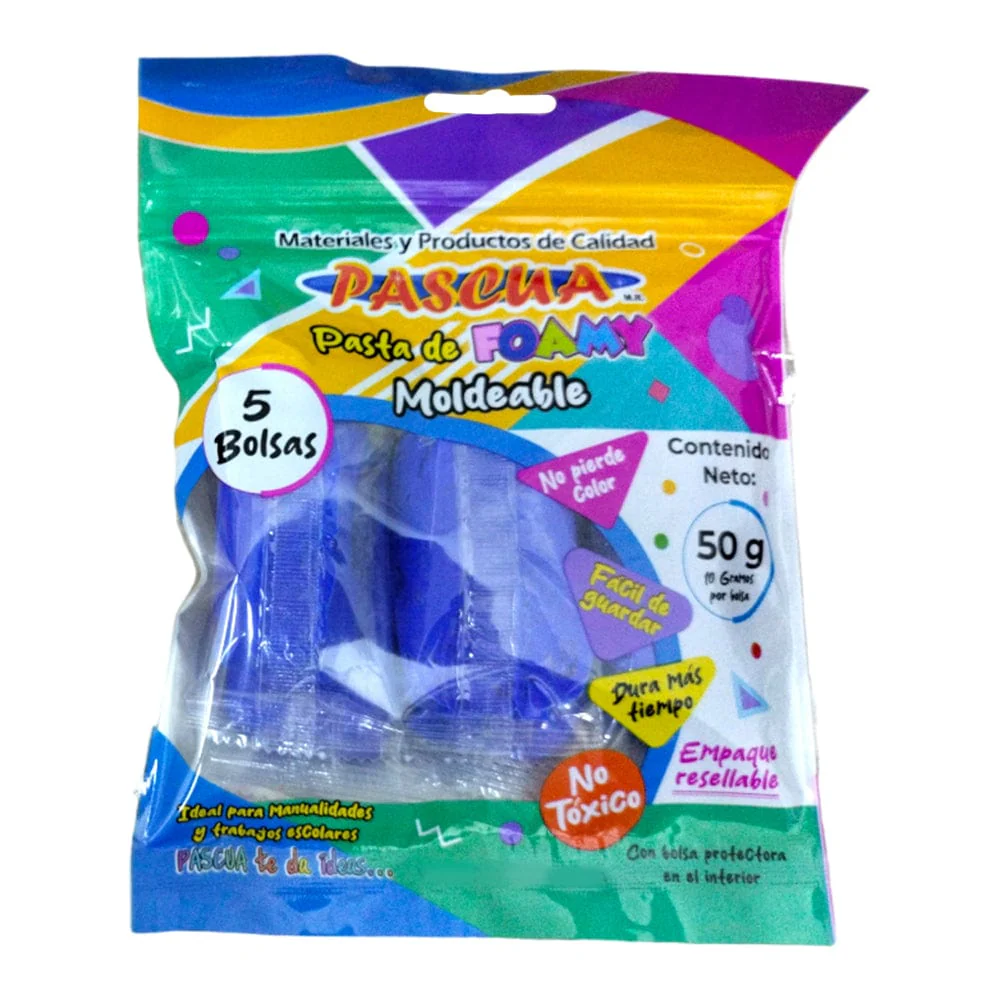 Foamy Moldeable Pascua 50g Azul Electrico