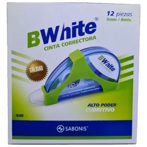 Corrector Cinta SABONIS 5mm 12 Piezas