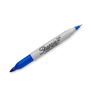 Marcador Permanente Sharpie Twin Azul Pieza