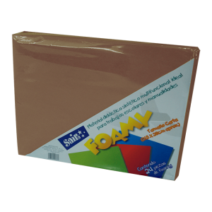 Foamy Liso SAIRA Chocolate C/24 Pzas
