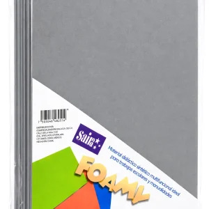 Foamy Liso SAIRA Gris C/24 Pzas