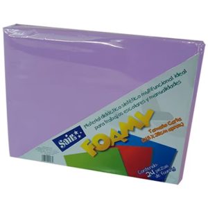 Foamy Liso SAIRA Lila C/24 Pzas