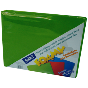 Foamy Liso SAIRA Verde Bandera C/24 Pzas