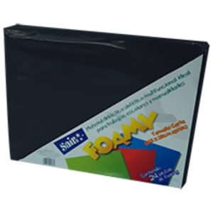 Foamy Liso SAIRA Negro C/24 Pzas