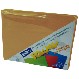 Foamy Liso SAIRA Camello C/24 Pzas