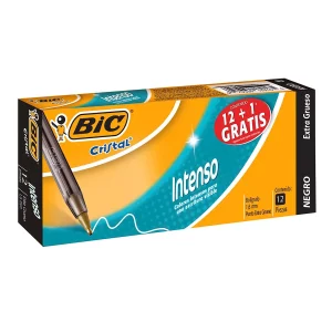 Bolig BIC Cristal Negro 1.6 C/12 Pzas