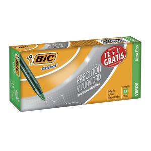 Bolig BIC P 0.7 Ultra Fino Verde C/12 Pzas