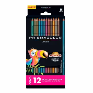 Colores PrismaColor Largos C/12 Jr Metalicos Pieza