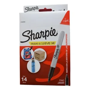 Marcador Permanente Sharpie Punto Fino Negro 12 Pzas