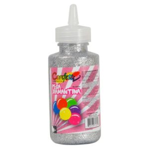 Pegamento C/Diamantina 60ml Plata NAEN