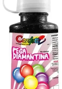 Pegamento C/Diamantina 60ml Negro NAEN