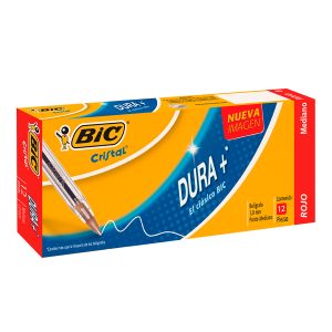 Bolig BIC P 1.0 PMediano Roja C/12 Pzas