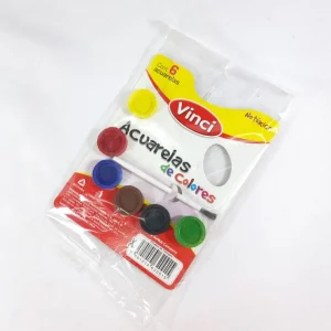 Acuarela Carton 6 Colores VINCI Pieza