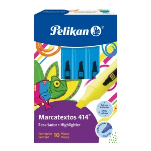 Marcatexto Pelikan Azul 10 Piezas