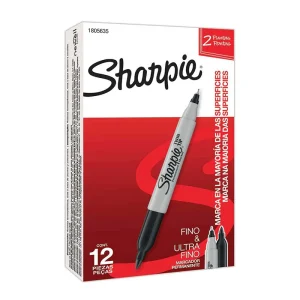 Marcador Permanente Sharpie Twin Negro 12 Piezas