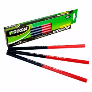 Bicolor DIXON Delgado Hexagonal C/12 Pzas