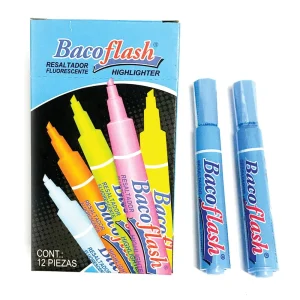 Marcatexto BACO Grueso Azul 12 Piezas