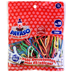Ligas Payaso Color #18 80 gr