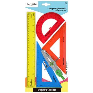 Juego De Geometria Barrilito SuperFlex 8032JGF